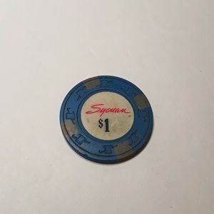 RARE VINTAGE SYCUAN $1 EL CAJON HOTEL CASINO CHIP
